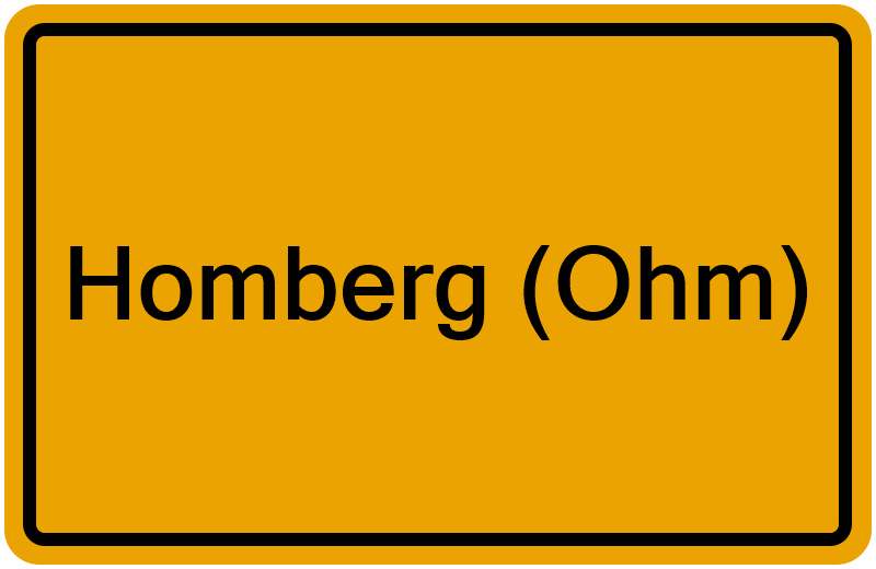 Handelsregister Homberg (Ohm)